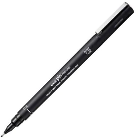 Permanent marker Uni-Ball Pin Fine Line Black 0,9 mm 12 Units by Uni-Ball, Permanent Markers & Marker Pens - Ref: S8419077, P...