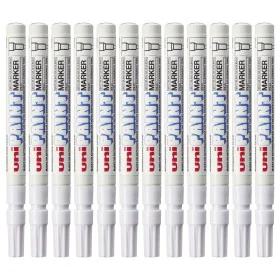 Permanent marker Uni-Ball Paint PX-21L White 12 Pieces by Uni-Ball, Permanent Markers & Marker Pens - Ref: S8419267, Price: 3...