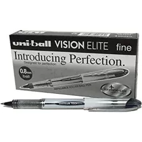 Boligrafo de tinta líquida Uni-Ball Vision Elite UB-200 Negro 0,6 mm (12 Piezas) de Uni-Ball, Bolígrafos de tinta líquida - R...