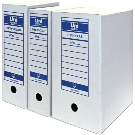 boîte pour archives Unipapel Unisystem Definiclas Blanc A3 de Unipapel, Classeurs et archivage de fichiers - Réf : S8419469, ...