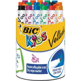 Conjunto de Canetas de Feltro Bic Kids Mini Velleda 24 Peças Ardósia branca Multicolor de Bic, Marcadores de quadro branco - ...