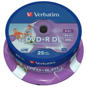 DVD-R Verbatim 25 Stück 8,5 GB 8x von Verbatim, Speicherverbrauchsmaterial - Ref: S8419657, Preis: 52,89 €, Rabatt: %