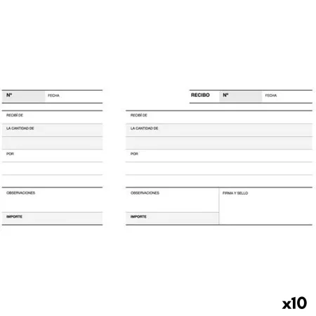 Delivery Book Apli 210 x 100 mm (10 Units) by Apli, Money & Rent Receipts - Ref: S8421066, Price: 13,96 €, Discount: %