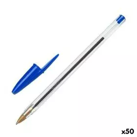 Penna Bic Cristal Originale Azzurro 0,32 mm (50 Unità) di Bic, Penne a sfera - Rif: S8421069, Prezzo: 16,49 €, Sconto: %