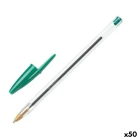 Crayon Bic Cristal Original Vert 0,32 mm (50 Unités) de Bic, Stylos à bille non rétractable - Réf : S8421071, Prix : 16,49 €,...