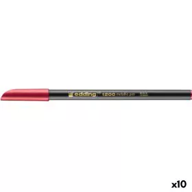 Rotulador Edding 1200 metálico Vermelho (10 Unidades) de Edding, Marcadores de ponta fina - Ref: S8421249, Preço: 15,63 €, De...