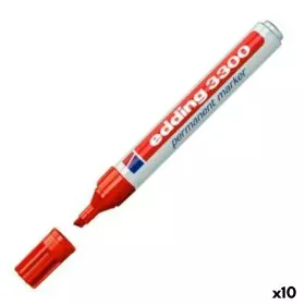 Permanent marker Edding 3000 Red (10 Units) by Edding, Permanent Markers & Marker Pens - Ref: S8421277, Price: 26,98 €, Disco...