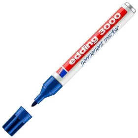 Marqueur permanent Edding 3000 Bleu (10 Unités) de Edding, Marqueurs indélébiles & Stylos-marqueurs - Réf : S8421278, Prix : ...