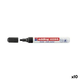 Flüssige Kreidemarker Edding 4095 Schwarz (10 Stück) von Edding, Weißwandstifte - Ref: S8421298, Preis: 31,47 €, Rabatt: %