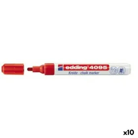 marqueur craie liquide Edding 4095 Rouge (10 Unités) de Edding, Marqueurs pour tableaux blancs - Réf : S8421299, Prix : 31,47...