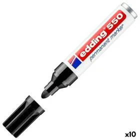 Marqueur permanent Edding 550 Noir (10 Unités) de Edding, Marqueurs indélébiles & Stylos-marqueurs - Réf : S8421313, Prix : 2...