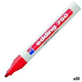 Dauermarker Edding 750 Rot (10 Stück) von Edding, Permanent-Marker - Ref: S8421330, Preis: 33,01 €, Rabatt: %