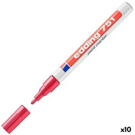 Dauermarker Edding 751 Rot (10 Stück) von Edding, Permanent-Marker - Ref: S8421339, Preis: 31,17 €, Rabatt: %