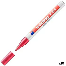 Dauermarker Edding 751 Rot (10 Stück) von Edding, Permanent-Marker - Ref: S8421339, Preis: 31,17 €, Rabatt: %