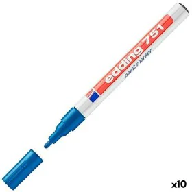 Dauermarker Edding 751 Blau (10 Stück) von Edding, Permanent-Marker - Ref: S8421340, Preis: 31,17 €, Rabatt: %