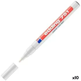 Marqueur permanent Edding E751 Blanc (10 Unités) de Edding, Marqueurs indélébiles & Stylos-marqueurs - Réf : S8421342, Prix :...