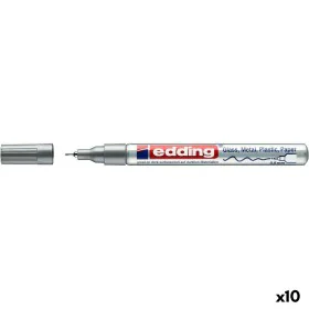 Dauermarker Edding 780 Silberfarben (10 Stück) von Edding, Permanent-Marker - Ref: S8421348, Preis: 35,30 €, Rabatt: %