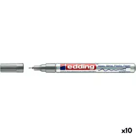 Rotulador permanente Edding 780 Prateado (10 Unidades) de Edding, Marcadores permanentes - Ref: S8421348, Preço: 35,30 €, Des...