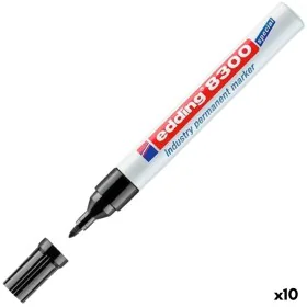 Marqueur permanent Edding 8300 Noir (10 Unités) de Edding, Marqueurs indélébiles & Stylos-marqueurs - Réf : S8421362, Prix : ...