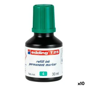 Tinta de recarga Edding T25 Rotulador permanente Verde 30 ml (10 Unidades) de Edding, Botes de tinta - Ref: S8421394, Precio:...