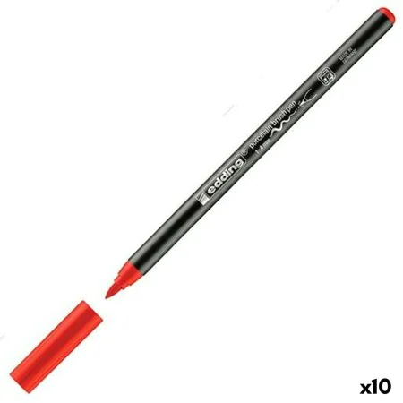 Feutres Edding 4200 Pinceau Rouge (10 Unités) de Edding, Stylos feutre - Réf : S8421399, Prix : 17,30 €, Remise : %