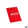 Sac en papier ENRI Rouge A5 80 Volets 4 mm (5 Unités) de ENRI, Blocs mémo - Réf : S8421426, Prix : 9,15 €, Remise : %