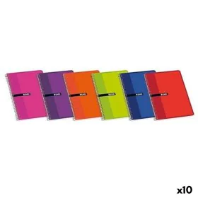 Cuaderno ENRI Multicolor Tapa blanda Din A4 80 Hojas (10 Unidades) de ENRI, Cuadernos de anillas - Ref: S8421448, Precio: 19,...