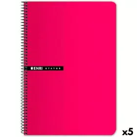 Notebook ENRI Graph paper Red Din A4 (5 Units) by ENRI, Wirebound Notebooks - Ref: S8421452, Price: 22,28 €, Discount: %