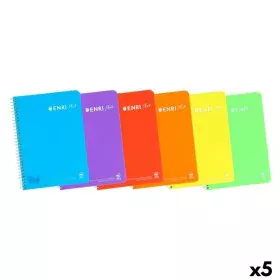 Notebook ENRI Multicolour Din A4 80 Sheets (5 Units) by ENRI, Wirebound Notebooks - Ref: S8421461, Price: 15,45 €, Discount: %