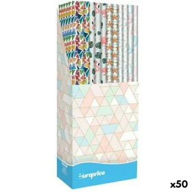 Papel de Regalo Europrice Melody Multicolor Rollo 70 x 200 cm (50 Unidades) de Europrice, Papel de regalo - Ref: S8421491, Pr...