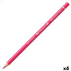 Colouring pencils Faber-Castell Polychromos 124 Pink (6 Units) by Faber-Castell, Drawing materials - Ref: S8421505, Price: 10...