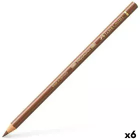 Colouring pencils Faber-Castell Polychromos Brown 6 Pieces by Faber-Castell, Drawing materials - Ref: S8421515, Price: 9,43 €...