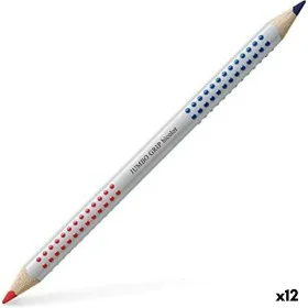 Matite colorate Faber-Castell Jumbo Azzurro Rosso (12 Unità) di Faber-Castell, Materiali da disegno - Rif: S8421533, Prezzo: ...