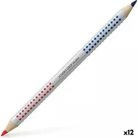 Matite colorate Faber-Castell Jumbo Azzurro Rosso (12 Unità) di Faber-Castell, Materiali da disegno - Rif: S8421533, Prezzo: ...