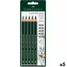 Ensemble de Crayons Faber-Castell Hexagonal 2B 4B 6B 8B (5 Unités) de Faber-Castell, Matériel de dessin - Réf : S8421593, Pri...