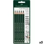 Conjunto de Lápis Faber-Castell Sextavado 2B 4B 6B 8B (5 Unidades) de Faber-Castell, Materiais de desenho - Ref: S8421593, Pr...