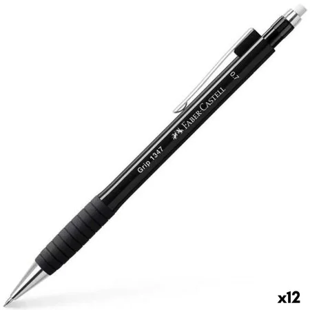 Portaminas Faber-Castell Grip 1347 Negro 0,7 mm (12 Unidades) de Faber-Castell, Portaminas - Ref: S8421633, Precio: 40,20 €, ...