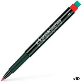 Rotulador permanente Faber-Castell Multimark 1513 F Rojo (10 Unidades) de Faber-Castell, Rotuladores permanentes - Ref: S8421...