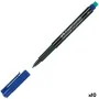 Marqueur permanent Faber-Castell Multimark 1513 F Bleu (10 Unités) de Faber-Castell, Marqueurs indélébiles & Stylos-marqueurs...