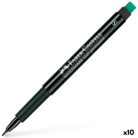 Marqueur permanent Faber-Castell Multimark 1523 S Noir (10 Unités) de Faber-Castell, Marqueurs indélébiles & Stylos-marqueurs...