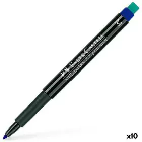 Marqueur permanent Faber-Castell Multimark 1523 M Bleu (10 Unités) de Faber-Castell, Marqueurs indélébiles & Stylos-marqueurs...