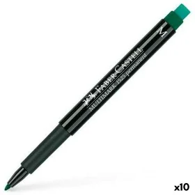 Marcatore permanente Faber-Castell Multimark 1525 M Verde (10 Unità) di Faber-Castell, Pennarelli indelebili e marcatori - Ri...