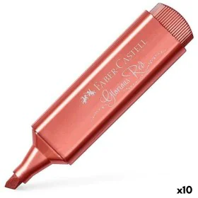 Marqueur Faber-Castell Textliner 46 métallique Rouge (10 Unités) de Faber-Castell, Surligneurs - Réf : S8421720, Prix : 12,03...