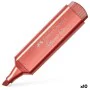 Marqueur Faber-Castell Textliner 46 métallique Rouge (10 Unités) de Faber-Castell, Surligneurs - Réf : S8421720, Prix : 12,03...