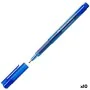 Felt-tip pens Faber-Castell Broadpen Document 1554 Blue (10 Units) by Faber-Castell, Fineliners - Ref: S8421736, Price: 11,35...