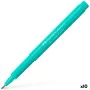 Rotuladores Faber-Castell Broadpen Document Turquesa (10 Unidades) de Faber-Castell, Rotuladores de punta fina - Ref: S842173...