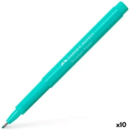 Felt-tip pens Faber-Castell Broadpen Document Turquoise (10 Units) by Faber-Castell, Fineliners - Ref: S8421738, Price: 12,22...