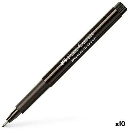 Feutres Faber-Castell Broadpen Document Noir (10 Unités) de Faber-Castell, Stylos feutre - Réf : S8421741, Prix : 12,28 €, Re...