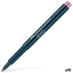 Rotuladores Faber-Castell Metallics Berry Nice Cor de Rosa (10 Unidades) de Faber-Castell, Marcadores de ponta fina - Ref: S8...