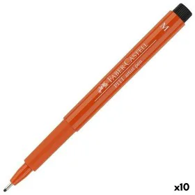 Feutres Faber-Castell Pitt Artist Fineliner M Orange Foncé (10 Unités) de Faber-Castell, Stylos feutre - Réf : S8421763, Prix...